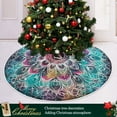 thumbnail image 3 of Ryvnso Christmas Tree Skirt Mandala Ethnic Beautiful Xmas Tree Skirts Ornament Home Decorations 35.4", 3 of 6