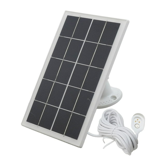 LEFU for Solar Panel Charger 10W 5V Compatible with for Arlo Pro 5S/4/3 Ultra Ultra 2 Pro 3 Floodlight Cameras IP65 Weatherproof 360° Adjustable Mount 9.8ft Cable Continuous Power