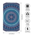 thumbnail image 5 of JUNZAN Dot Painting Bathroom Towels Absorbent Compact Beach Towel Soft for Shower Swim Pool Beach Spa Gym Yoga Travel 27.5x16 in, 5 of 5