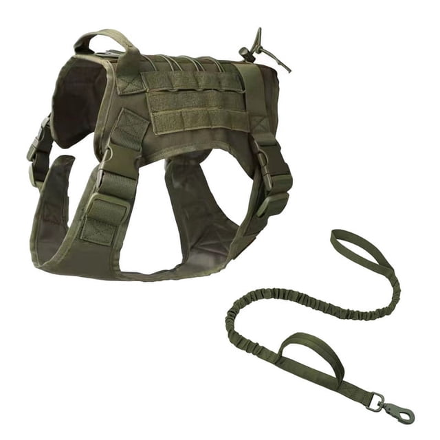 Collar táctico para perro, correa táctica para el pecho y la espalda, correa para perro grande, collar táctico para perro