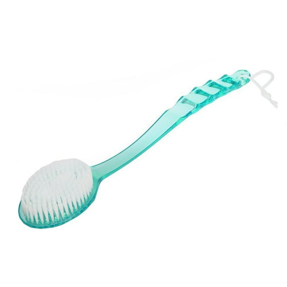 Bath Shower Back Brush Exfoliating Body Brush with Long Handle (Blue)