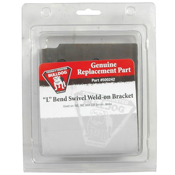 Bulldog Trailer Jack Replacement Part, Swivel Bracket w/L-Bend
