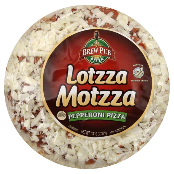 Brew Pub Lotzza Motzza Pepperoni Personal Size Frozen Pizza - 10.56oz