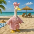 thumbnail image 6 of Lady Porch Goose Outfits with Spa-Themed, 23" Lawn Cement Goose Clothes for All Season, Patio Yard Garden Geese Decoration Gift for Mom Grandma, 6 of 6