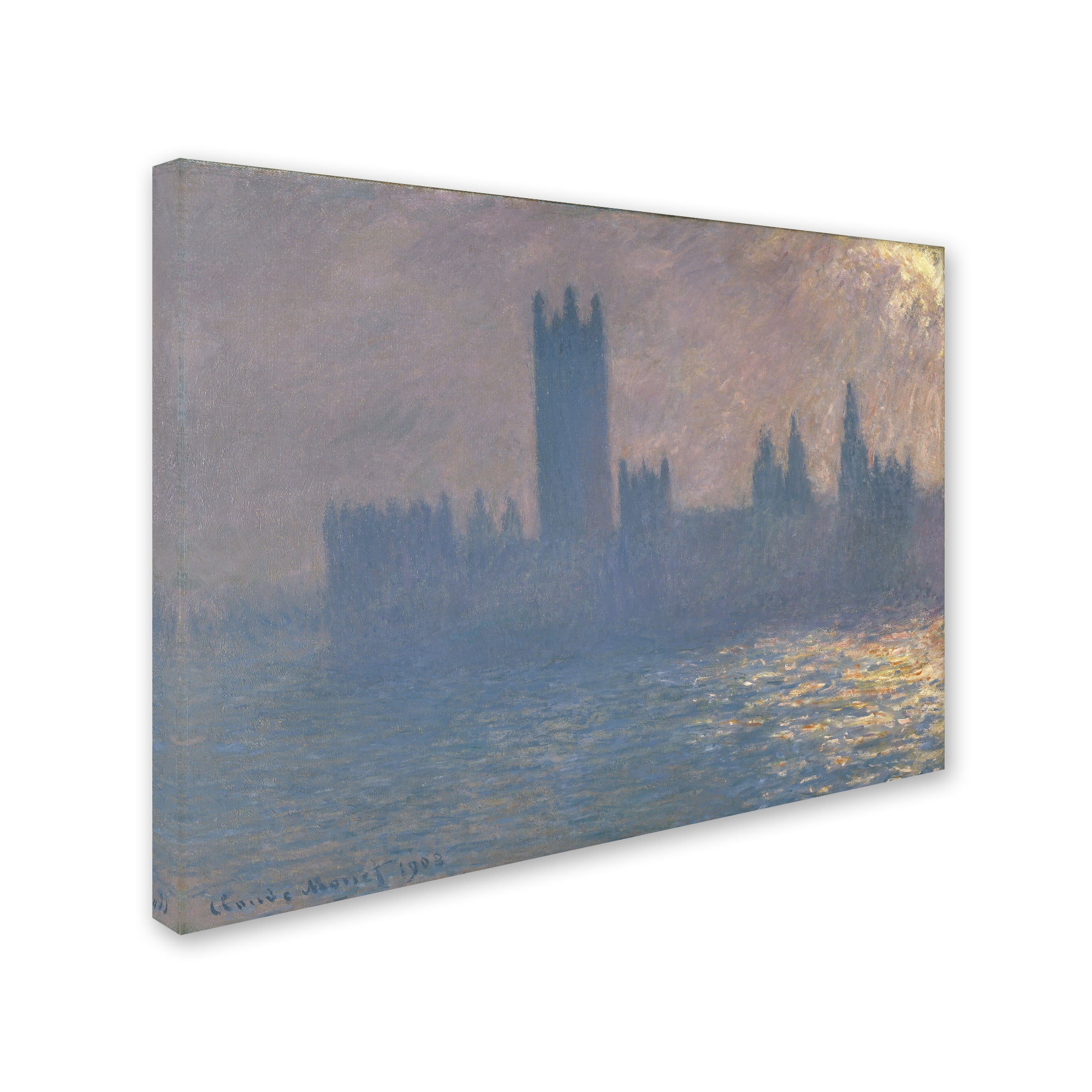 Trademark Fine Art 'Houses Of Parliament' Canvas Art by Monet