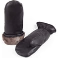 thumbnail image 1 of Unisex Premium Shearling Sheepskin Fur Lined Leather Mittens, 1 of 7