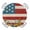 Black Red, variant on Red Blue American Flag Round Tablecloth for 55-60 Inch Tables, Fitted Table Cover with Elastic Edge, Sunflower US Flag Vintage Waterproof Outdoor Table Cloth Protector for Patio Garden Dinner Picnic
