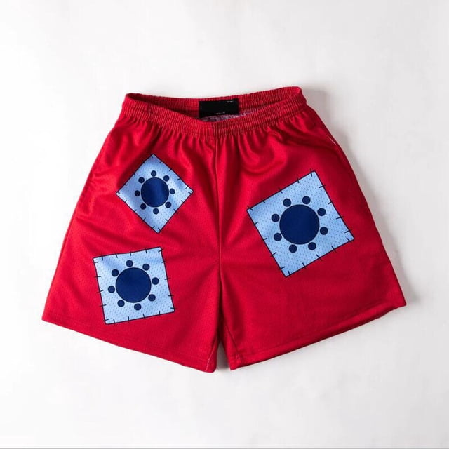 Pantalones cortos de Anime Harajuku para hombres, bañadores de playa, estilo Simple, fruta del diablo, estampado 3D Fivean unisex