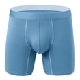 thumbnail image 4 of B91xZ Men’s Comfy Trunk Boxer Briefs Cool Comfort Moisture-Wicking Breathable Underwear,Blue L, 4 of 4