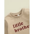 thumbnail image 2 of Bagilaanoe Baby Boys Oversized Romper Sweatshirt Infant Long Sleeve Bodysuits Letter Print Pullover 3M 6M 12M 18M Newborn Casual Tee Tops, 2 of 7