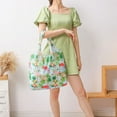 thumbnail image 4 of Gifts for Women Reusable Grocery Bags Foldable Shopping Totes Cute Holiday Bags with Handles Large Cloth Gift Bags Cute Groceries Bags Bulk Heavy Duty, 4 of 10