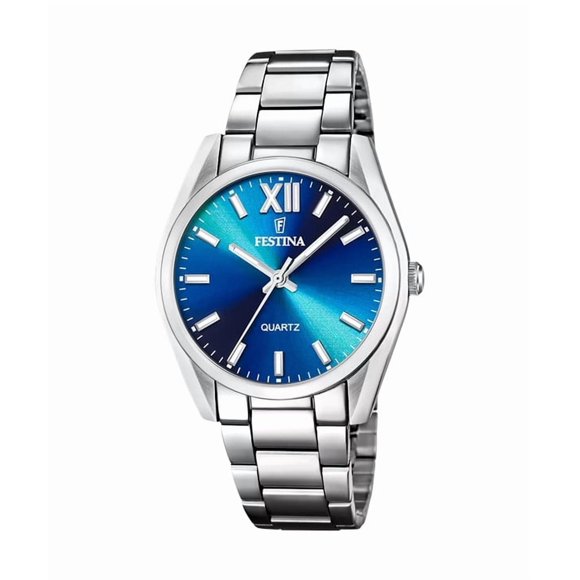 Festina Reloj Alegría de Acero Inoxidable con Esfera Azul de Cuarzo F20622-I para Mujer
