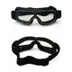 thumbnail image 2 of Gafas de moto y jet NQ Marco negro Lente transparente 18 cm x 8 cm, 2 of 5
