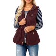 thumbnail image 2 of shqvo Women's Casual Sleeveless Buttoned Vest Lightweight Layering Piece for Autumn Winter Wardrobe, 2 of 5