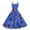 Royal Blue, variant on HAJWOH Women 4th of July Dresses 50s 60s Vintage Sleeveless Star and Stripe Print Cocktail Swing Dress Retro Patchwork Midi Evening Dress Dark Blue XXXL