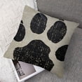 thumbnail image 7 of nygtbtfer White Dog Paw Footprint Icon Isolated On Black Background Decoration Farmhouse Decor  Linen Home Decorative Throw Pillow Case Cushion Cover for Sofa Couch,  White, 7 of 7