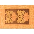 thumbnail image 1 of Ahgly Company Indoor Rectangle Abstract Orange Modern Area Rugs, 4' x 6', 1 of 4