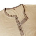 thumbnail image 7 of KHONTS Men's Henley Long Sleeve Shirts Casual Button T-Shirt Classic Basic Cotton Lightweight Stylish Pullover Tees Beige XXXL, 7 of 7