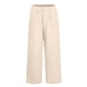thumbnail image 4 of moda mujer color sólido cintura elástica suelta bolsillo recto pantalones casuales caqui / 4xl, 4 of 6