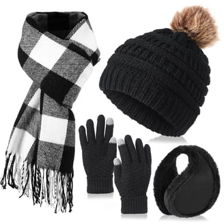 Winter Beanie Hat Scarf Gloves Set for Women, Womens Beanie  display picture 1