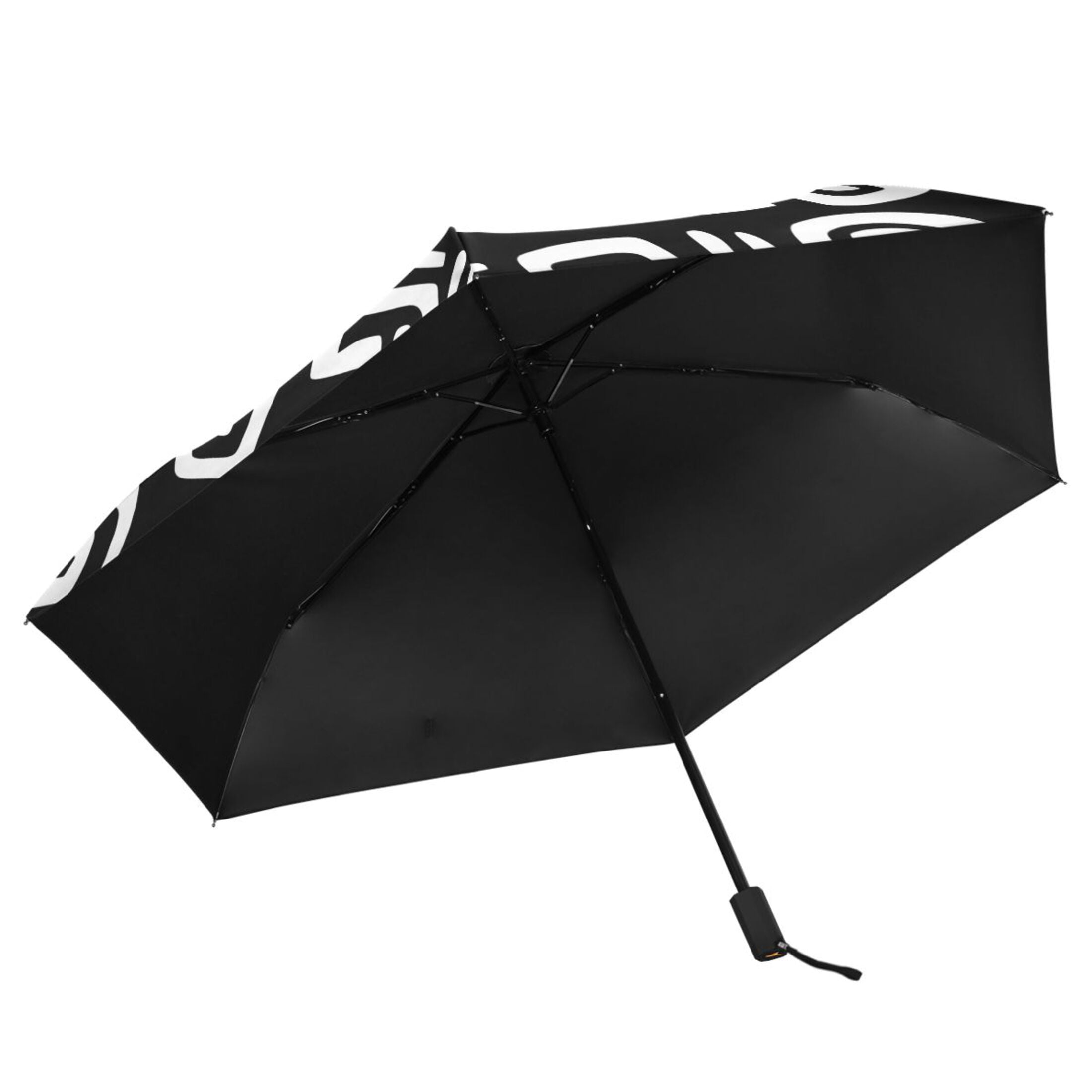 ALAZA Funny Stripes Pattern UPF 50+ Compact Folding Umbrella for Rain Travel Umbrella Packable
