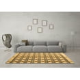 thumbnail image 3 of Ahgly Company Indoor Rectangle Abstract Brown Modern Area Rugs, 6' x 9', 3 of 4
