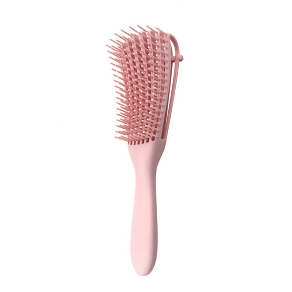 Brosse Démêlante à 8 Rangées Coussin Brosse à Shampooing Massage du Cuir Chevelu Peigne Démêlant pour Cheveux Bouclés Raides Épais Mouillés Secs