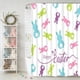 thumbnail image 1 of Cortina de Baño de Pascua, Sin Taladros, con 12 Ganchos, 1 of 6