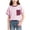 Pink, variant on Teylalorva Girls Cotton T-Shirt with Pocket Crew Neck Short Sleeve Kids Summer Trendy Casual Tee White Size 14-16