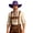 Z23-Dark Purple, variant on Shapeable Brim Felt Cowboy Hat Cattleman Western Hat for Men Women Cowgirl Rodeo Party Country Music Festival