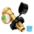 thumbnail image 1 of TFixol Universal POL Propane Tanks Adapter with Gauge Convert POL Tanks Valves to QCC1 Propane Tanks Gauge for RV Camper/BBQ Gases Grills/Cylinder, 1 of 7