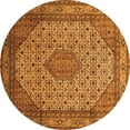 thumbnail image 1 of Ahgly Company Indoor Round Medallion Orange Traditional Area Rugs, 4' Round, 1 of 1