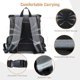 thumbnail image 5 of Mochila para perros y gatos, bolsa de transporte plegable y expandible para perros pequeños con correa de seguridad interior y 2 alfombrillas para mascotas, gris esquí esquí Gafas de esquí, 5 of 5