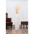thumbnail image 7 of Leewadee Large 34″ Tall Floor Vase, White - Handcrafted Mango Wood for Pampas & Dried Stems, 7 of 7