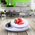 thumbnail image 4 of White Plastic Kitchen Scale with 5KG Capacity and 1g Precision, Multi-Unit Switchable, 130x165x33mm Size, Battery Not Included (2*AAA Required), Ideal for Cooking and Baking, Gift Box Packaging, 4 of 6