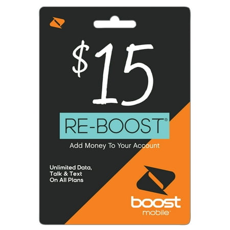 Boost Mobile $15 Re-Boost Card (Email Delivery)