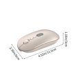 thumbnail image 3 of Ratón Inalámbrico para Ordenador Portátil Ratón Inalámbrico Pantalla de Carga Ratón Recargable de Baja Latencia Ratón Silencioso Ratón Bluetooth de Doble Modo Ratón de Oficina Simple Y Elegante Ratón, 3 of 9