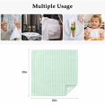 thumbnail image 4 of Green White Stripe Cloth Napkins, Modern Minimalist Geometric Striped Washable and Reusable Dinner Napkins Set of 4, Table Napkin for Kitchen Party Birthday Wedding Hotel Housewarming 20"x20", 4 of 8