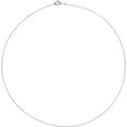 thumbnail image 2 of Auriga Fine Jewelry 14k White Gold 1 mm Cable Chain Necklace for Women 16", 2 of 3