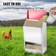 thumbnail image 5 of Comedero para aves de corral galvanizado VEVOR con capacidad para 50 libras de comederos para pollos sin desperdicio 13.8x11x25.6in Comedero colgante para pollos con, 5 of 8