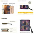 thumbnail image 3 of ZUXONGSY Daisy Flower Black Cat Galaxy Print Top Handle Bag with Fashion Makeup Bag Purse for Women PU Leather Top Handle Satchel Set with Large Capacity Makeup Pouch Cash Wallet for Travel, 3 of 4