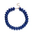 thumbnail image 2 of NICKSUN Vibrant Dopamine Color Resin Beaded Choker Necklace, Smooth Flat Round Disc Collarbone Statement Necklace, Minimalist Summer Vacation Stackable Jewelry, 2 of 7