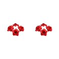 thumbnail image 4 of Wweixi 50pack/lot Stunning Bouquets With Soft Texture And Realistic Appearance Low Maintenence Fiber Wide Application Red 4.5cm 2Set, 4 of 6