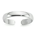 thumbnail image 1 of 14k White Gold Adjustable Toe Ring Open Midi, 1 of 11