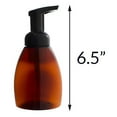 thumbnail image 1 of Amber PET BPA Free Plastic Refillable Travel Foamer Pump Bottle 250 ml / 8.3 oz, 1 of 4