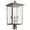 Weathered Zinc, variant on Quorum Lighting - Three Light Post Mount - Post - Riverside - 3 Light Outdoor