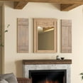 thumbnail image 4 of Costway Window Shutter Set of 2 Reclaimed Paulownia Wood Wall Decor with Antiqued Surface Ligth Brown, 4 of 10