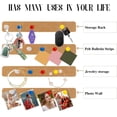 thumbnail image 3 of 15x2x0.24In Board Bar Strips,QZS Portable Brown Bulletin Board for Home Decorations,Include 20 Push Pins,Durable Self Adhesive Cork Bulletin for Home,4 Pack, 3 of 6