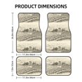thumbnail image 2 of Sikiie Vineyard Landscape Car Foot Mat Set of 4 Pieces Basics Universal Fit Rubber Carpet Floor Mats For Car SUV Van & Truck, 26.8"L x 17.3"W (Front), 13"L x 17.3"W(Rear), 2 of 6