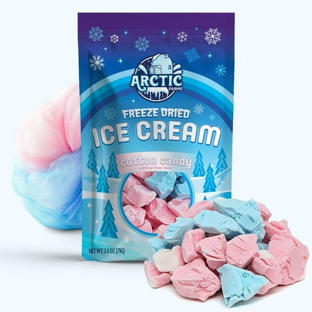 Freeze Dried Ice Cream That Does Not Melt (Bits) (Cotton Candy Mix) (2.5oz) Freeze Dried Ice Cream That Does Not Melt (Bits) (Cotton Candy Mix) (2.5oz)